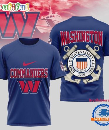 Washington Commanders Nfl United States Coast Guard Limited 3D Shirt