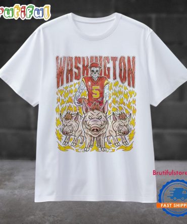 Washington Commanders Skeleton Football Player T Shirt