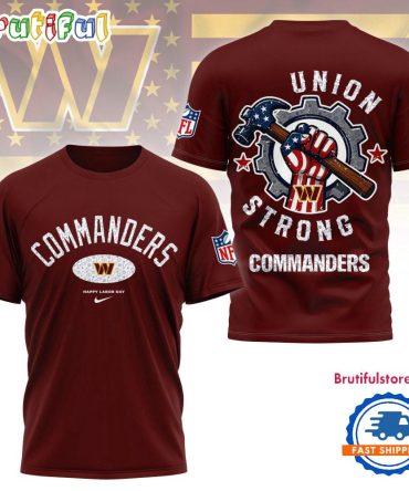 Washington Commanders Union Strong Labor Day All Over Print Shirt