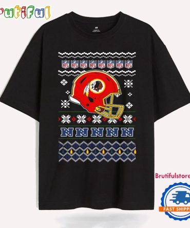 Washington Commanders Football Logo Team Helmet Merry Chritmas 2024 T Shirt