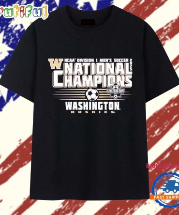 Washington Huskies 2025 Ncaa D1 Men’S Soccer National Champions T Shirt