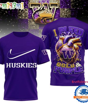 Washington Huskies 2025 Ncaa I Bleed Unisex 3D Shirt