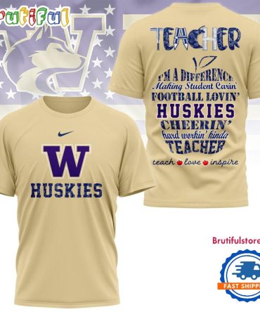 Washington Huskies Teacher Pride 2025 Unisex 3D Shirt