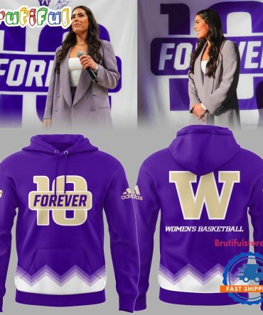 Washington Huskies Women’S Basketball Ncaa Limited Forever 10 Purple Hoodie