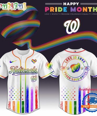Washington Nationals 2025 Happy Pride Month Limited Edition Baseball Jersey