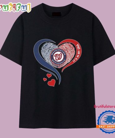 Washington Nationals It’S In My Dna Heart Logo 2025 T Shirt