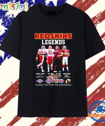 Washington Redskins Legends Thank You For The Memories Players Signatures 2025 T Shirt