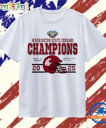 Washington State Cougars Potato Bowl Champions 2025 T Shirt