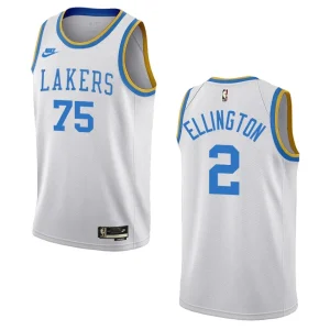 Los Angeles Lakers Wayne Ellington White 75 Anniversary 2022-23 Classic Edition Jersey - Alzaintravels