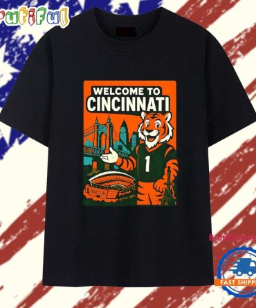 Welcome To Cincinnati Bengals Vintage T Shirt