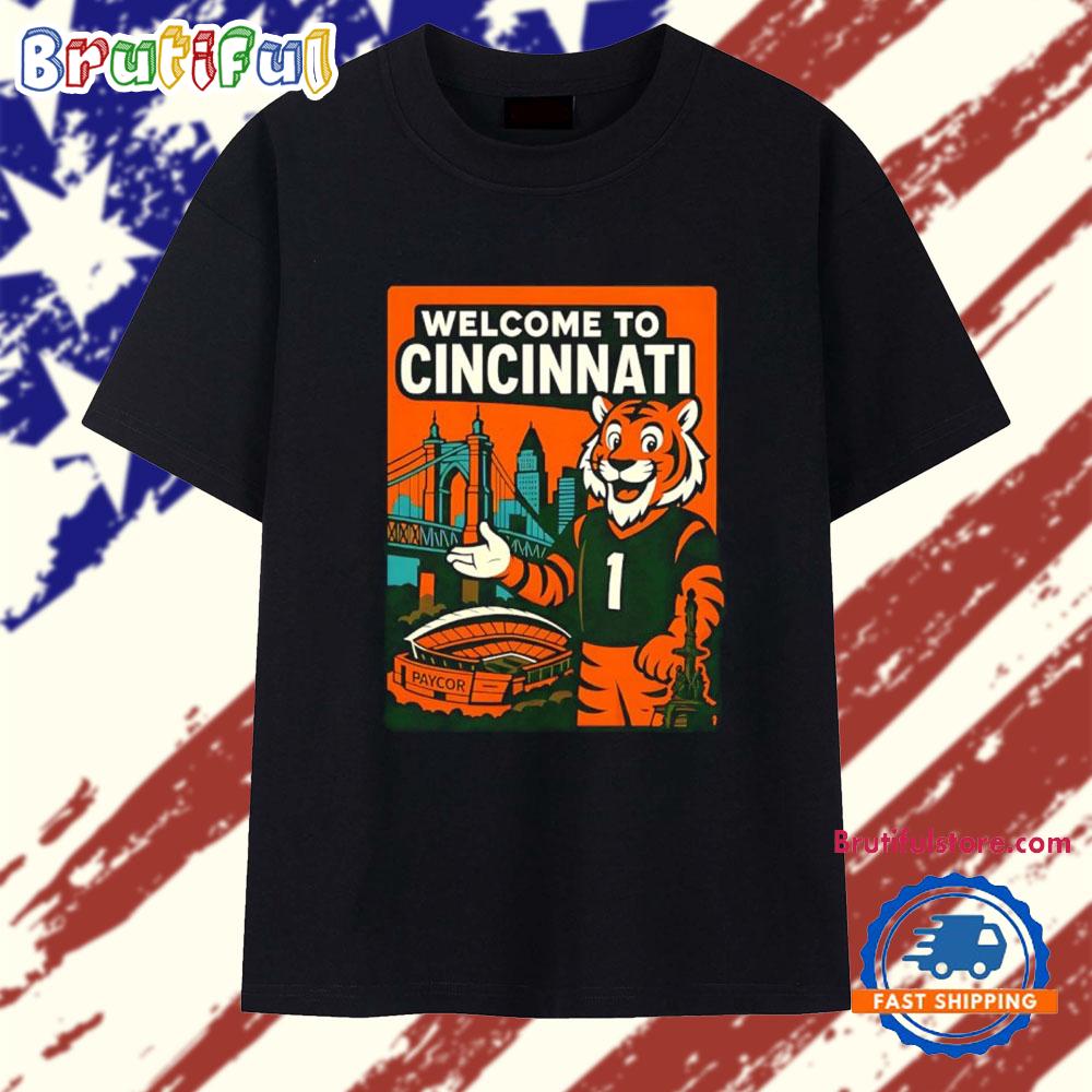 Welcome To Cincinnati Bengals Vintage T Shirt