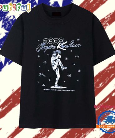 Welcome To The 3000 Strikeout Club Clayton Kershaw Milestone T Shirt