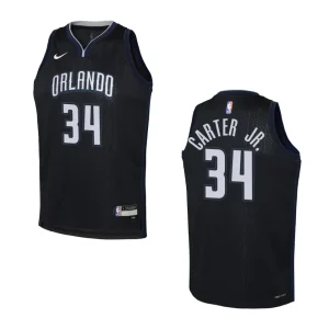 Youth Orlando Magic 2022-23 City Edition Wendell Carter Jr. Black Jersey - Alzaintravels