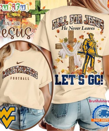 West Virginia Mountaineers 2025 Ncaa Season Fall For Jesus Unisex 3D Shirt