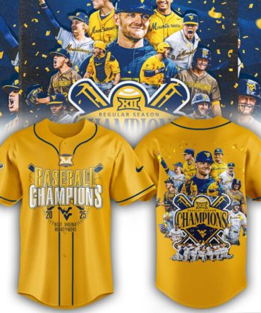 2025 Wvu Mountaineers Baseball Champions Jersey – Limited Edition Fan Gear