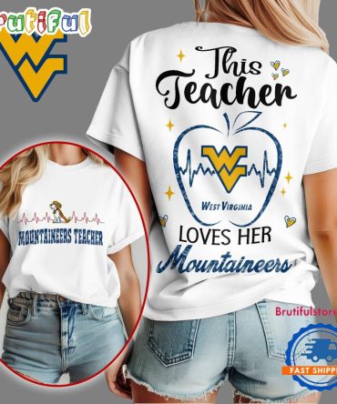 West Virginia Mountaineers Teacher Appreciation Month Vintage T Shirt