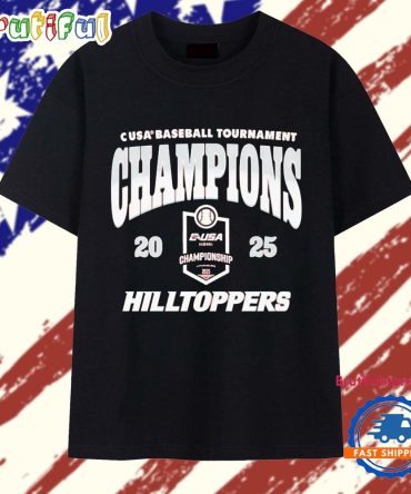 Western Kentucky Hilltoppers 2025 C-Usa Baseball Tournament Champions T Shirt