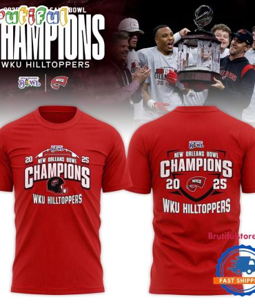 Western Kentucky Hilltoppers 2025 New Orleans Bowl Champions Special New T Shirt