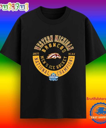 Western Michigan Broncos Men’S National Champions 2025 Logo T Shirt