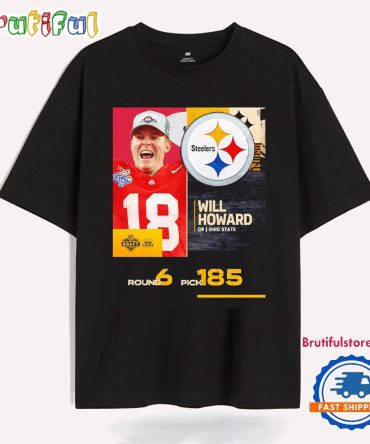 Will Howard Pittsburgh Steelers 2025 Nfl Draft Poster T Shirt