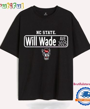Will Wade Avenue Street Sign Nc State Wolfpack Basketball T Shirt