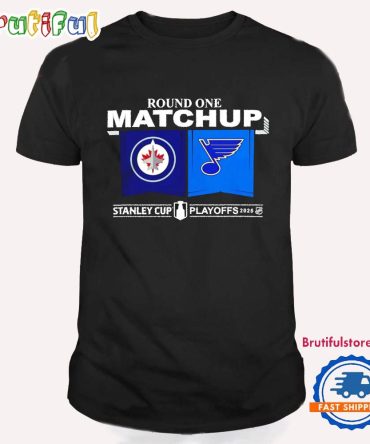 Winnipeg Jets Vs St Louis Bules Nhl 2025 Playoff Round 1 Match Up T Shirt