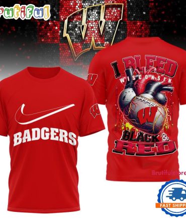 Wisconsin Badgers 2025 Ncaa I Bleed Unisex 3D Shirt