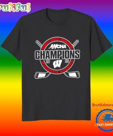 Wisconsin Badgers Wcha Women’S Hockey Champions 2025 T Shirt