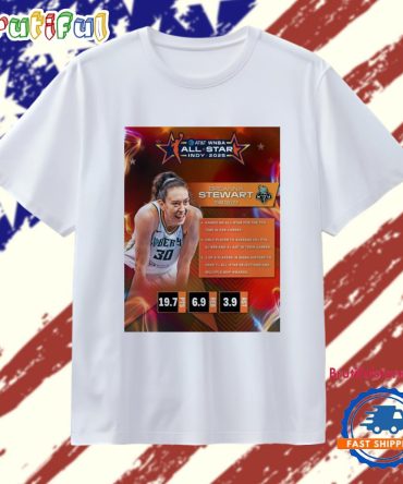 Wnba All Star Indy 2025 Breanna Stewart Team Collier T Shirt