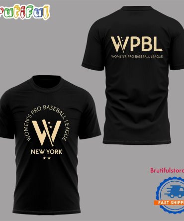 Women'S Pro Baseball League New York 2025 Wpbl Black T Shirt