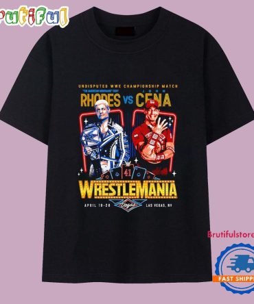 Wrestlemania Cody Rhodes Vs. John Cena Wwe Championship Match T Shirt