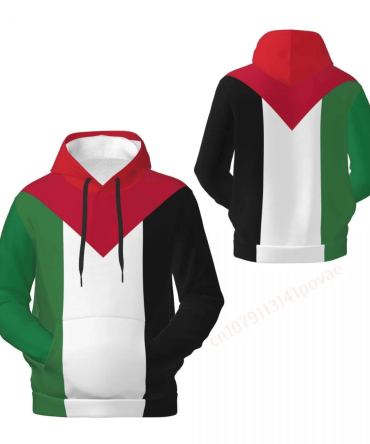 Palestine Hoodie Palestine Flag Grahic Hoodie Colorful Unisex