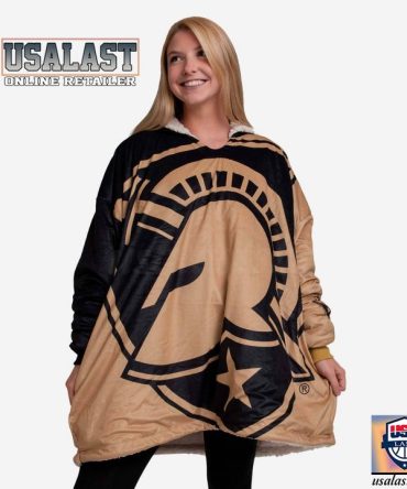Army Black Knights Football Big Logo Fleece Hoodie Blanket