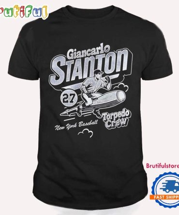 Yankees Giancarlo Stanton Rocket Torpedo Crew T Shirt