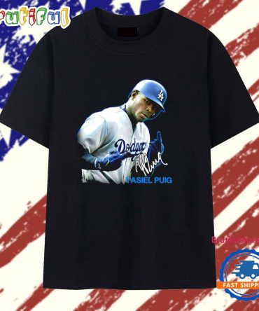 Yasiel Puig Los Angeles Dodgers Signature T Shirt