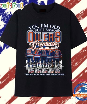 Yes I'M Old But I Saw Oilers Greatness Signature 2025 Vintage T Shirt