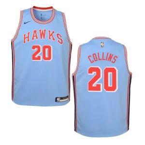 Hawks #20 John Collins Hardwood Classics Jersey - Blue - Alzaintravels