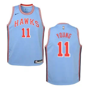 Hawks #11 Trae Young Hardwood Classics Jersey - Blue - Alzaintravels