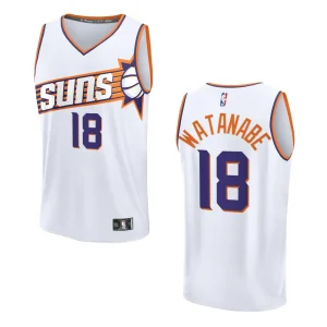 Yuta Watanabe Association Edition Phoenix Suns 2023-24 White Fastbreak Replica Jersey - Alzaintravels