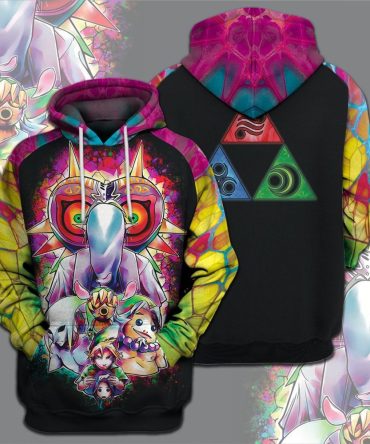 Legend Of Zelda T-Shirt Dark Link Majora'S Mask Goddess Pearls Triforce Symbol T-Shirt Legend Of Zelda Hoodie