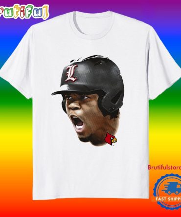 Zion Rose Louisville Cardinals Baseball Portrait Big Head T Shirt