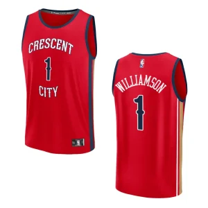 Zion Williamson Statement Edition New Orleans Pelicans 2023-24 Red Fastbreak Replica Jersey - Alzaintravels