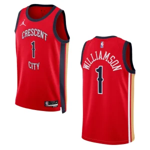 Zion Williamson Statement Edition New Orleans Pelicans 2023-24 Red Swingman Jersey - Alzaintravels