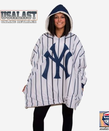 New York Yankees Uniform Fleece Hoodie Blanket