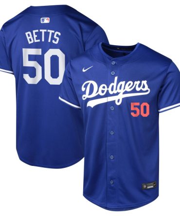 Mookie Betts Los Angeles Dodgers Youth Alternate Limited Player Jersey Royal