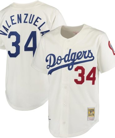 Fernando Valenzuela Los Angeles Dodgers Jersey White