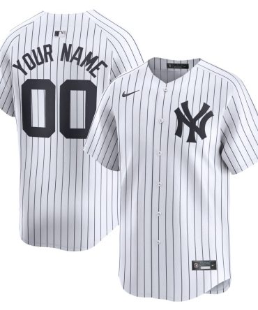 New York Yankees Home Limited Custom Jersey White