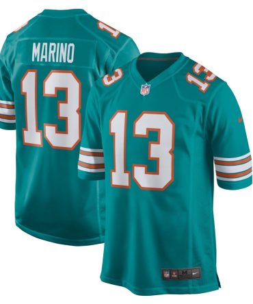 Dan Marino Miami Dolphins Retired Player Jersey Aqua