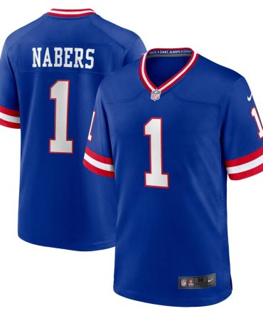 Malik Nabers New York Giants 2Nd Alternate 2024 Draft Game Jersey Royal