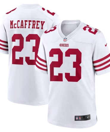 Christian Mccaffrey San Francisco 49Ers Game Player Jersey White